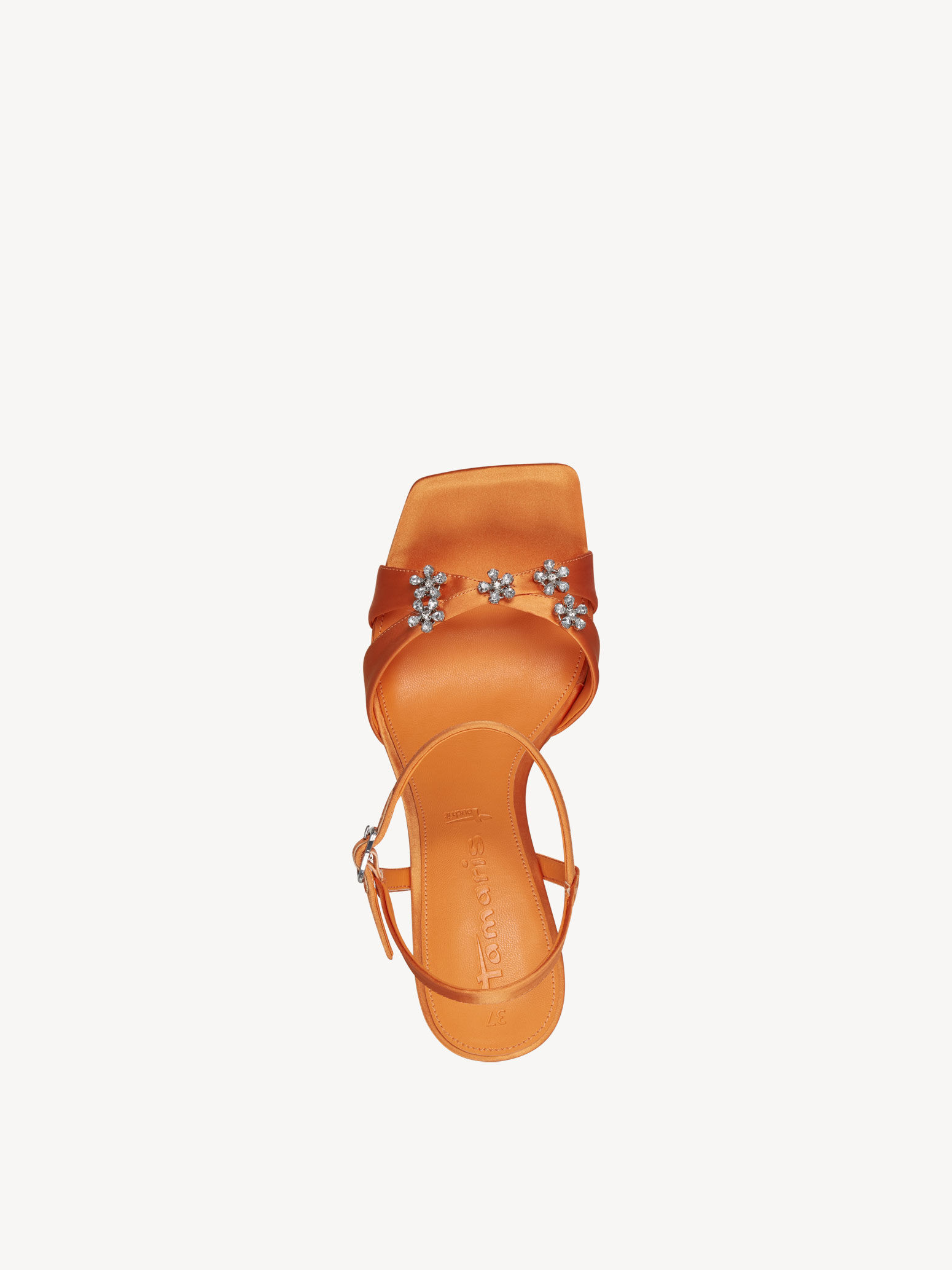 Sandale à talon - orange