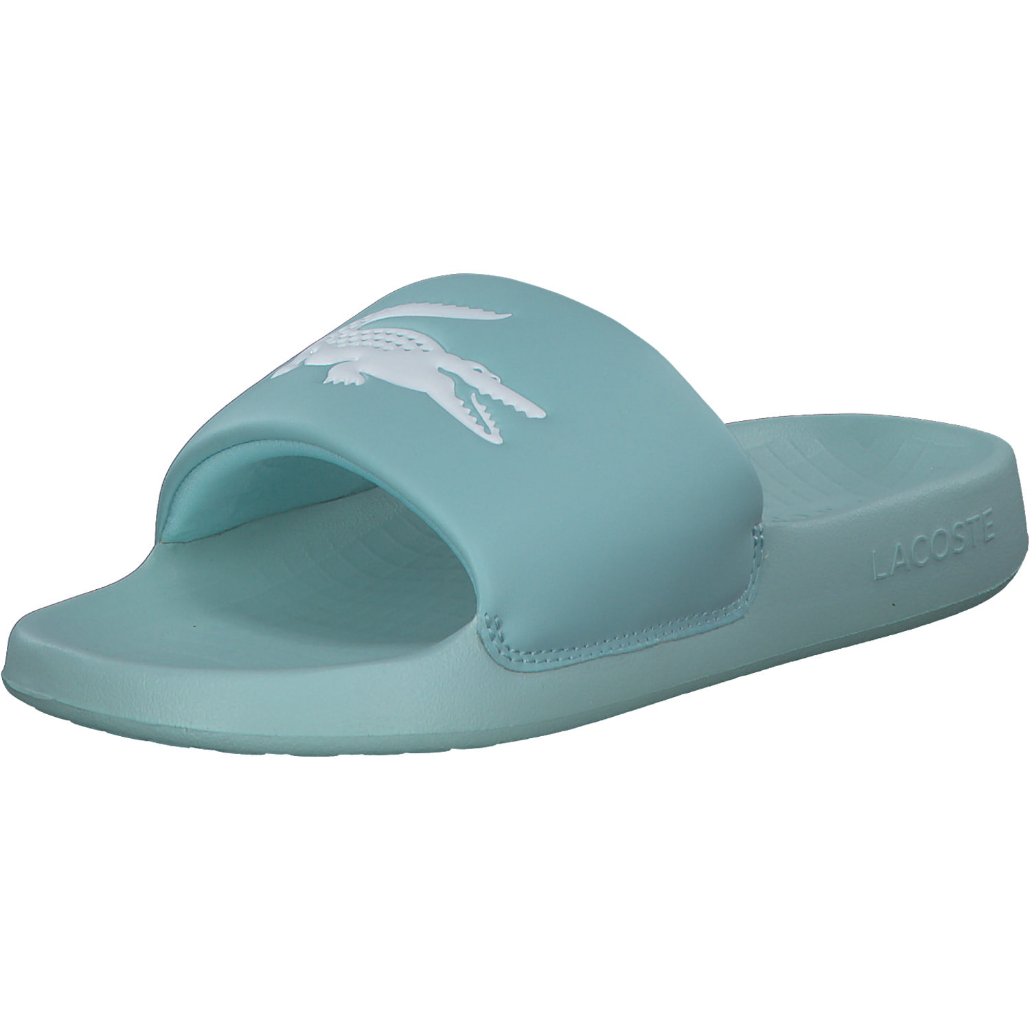 Lacoste Croco 1.0 45CFA0002, Badeschuhe, Damen, turquoise/white