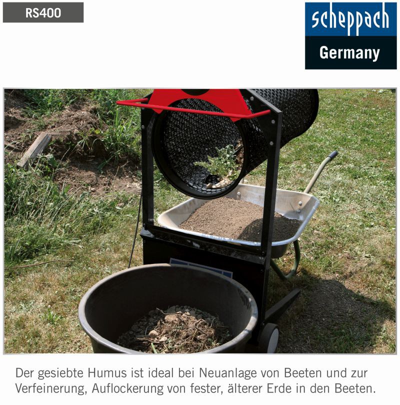 Scheppach Garten Rollsieb RS400