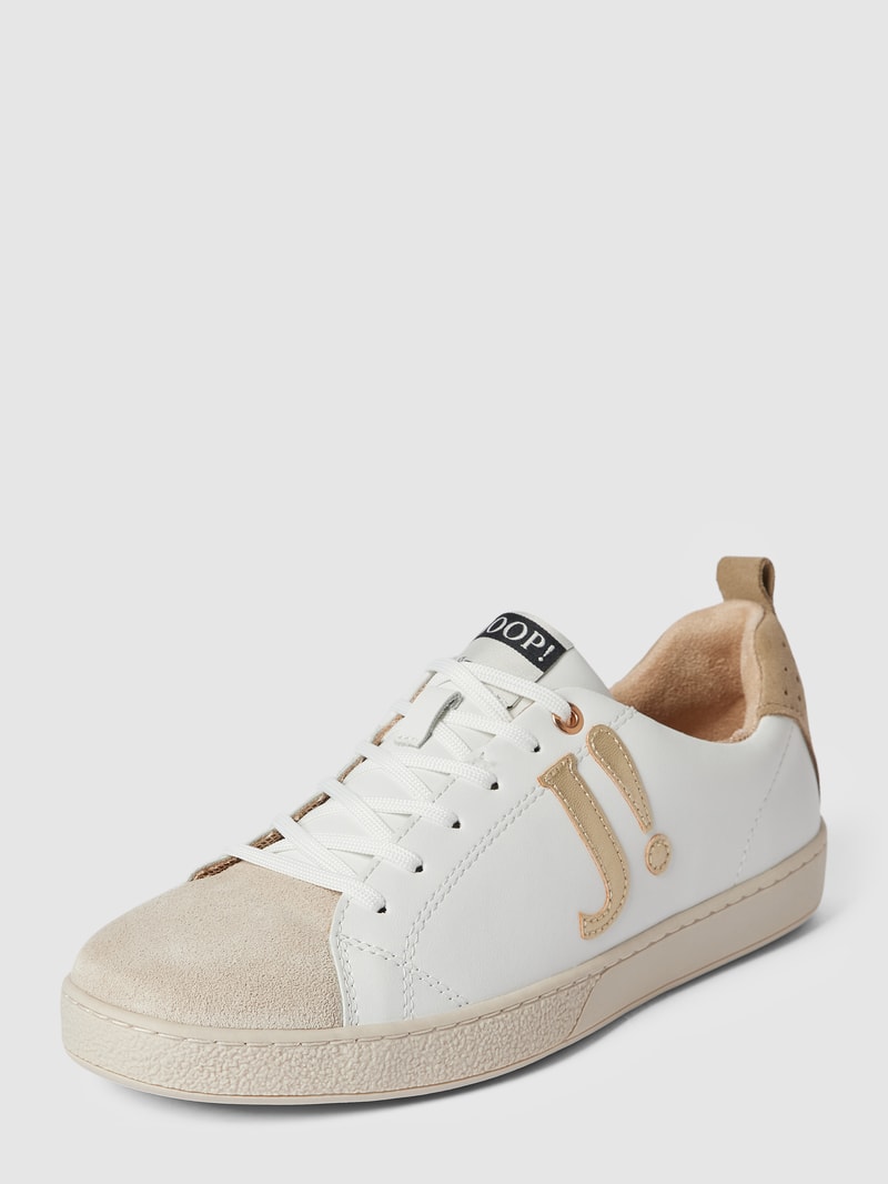 Sneaker mit Label-Detail Modell 'juno misto' in weiß