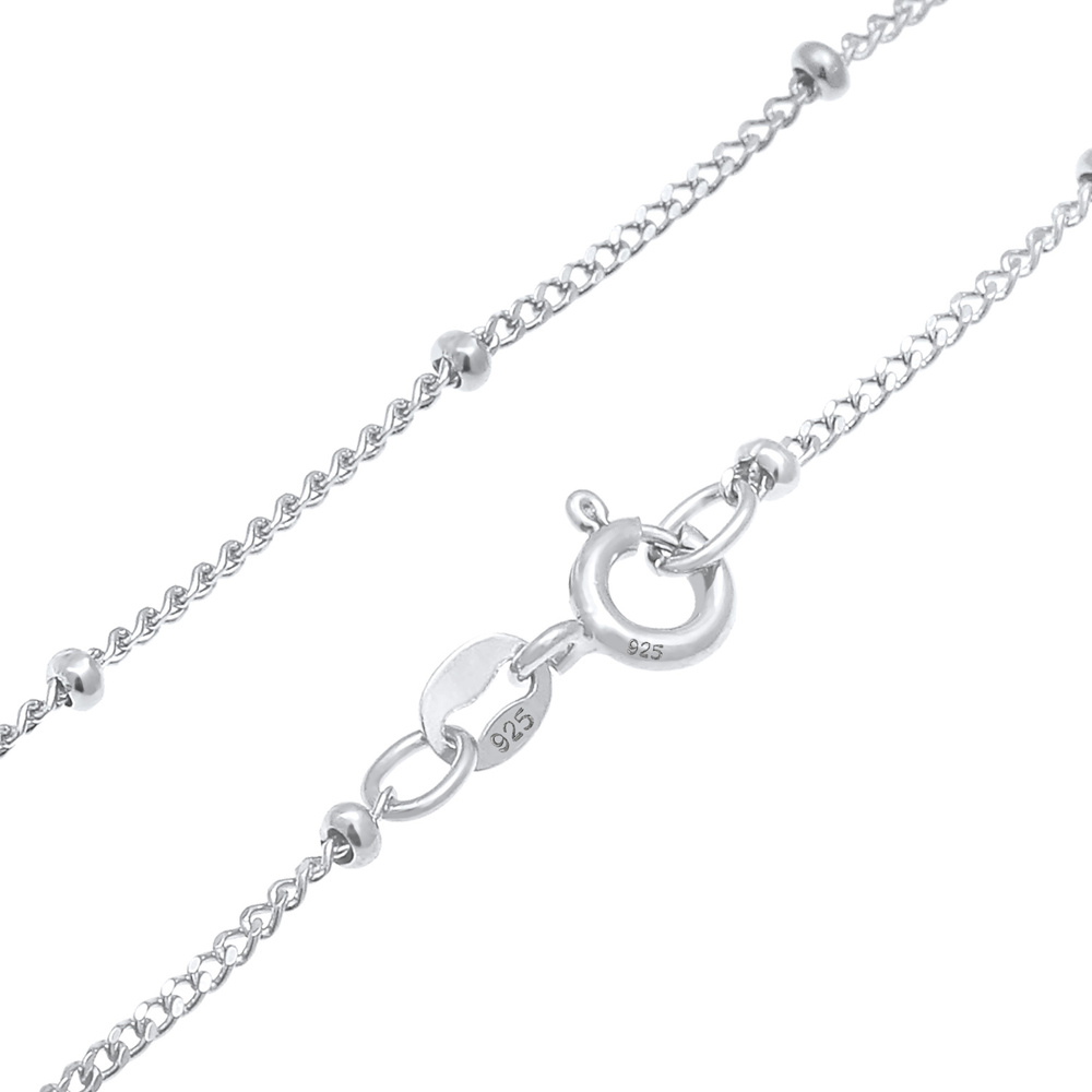 Elli Elli Collier Chaîne boule astro faucille demi-lune pour dames en 925/1000 argent  Bijoux