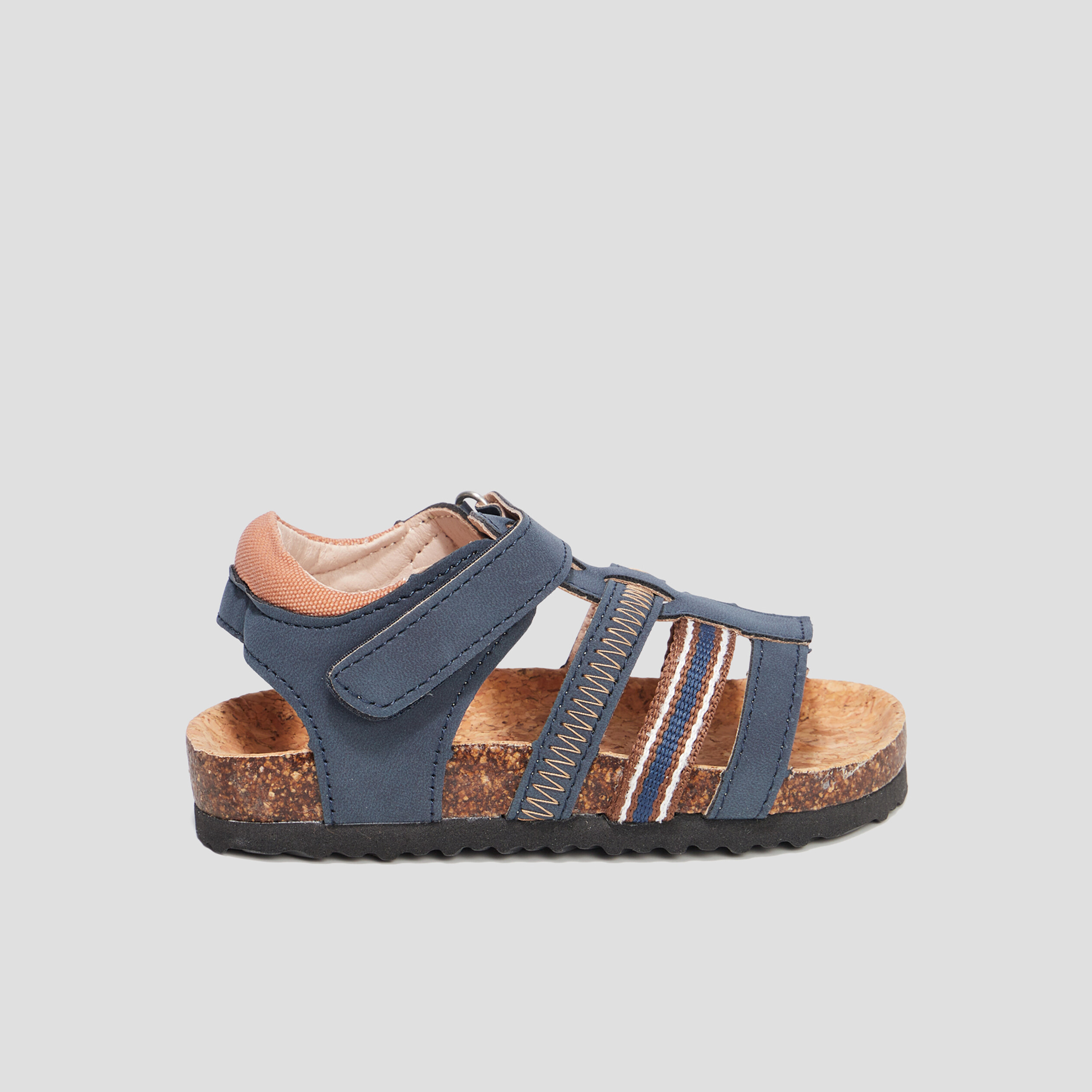 Sandales à scratchs Creeks Prago bleu marine garçon | La Halle