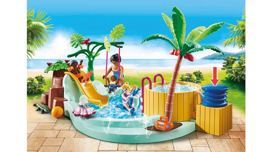 PLAYMOBIL 71529 - my Life - Kinderbecken mit Whirlpool