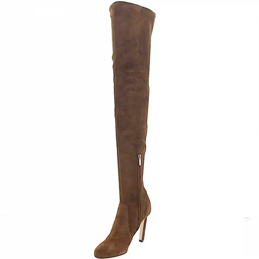 Jimmy Choo - Stiefel MARIE 100 Veloursleder - braun