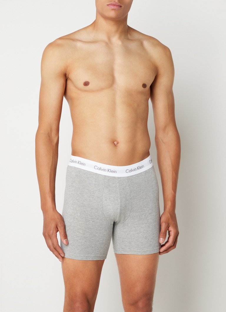 Calvin Klein logós derékpántos boxeralsó, 3 darabos kiszerelésben