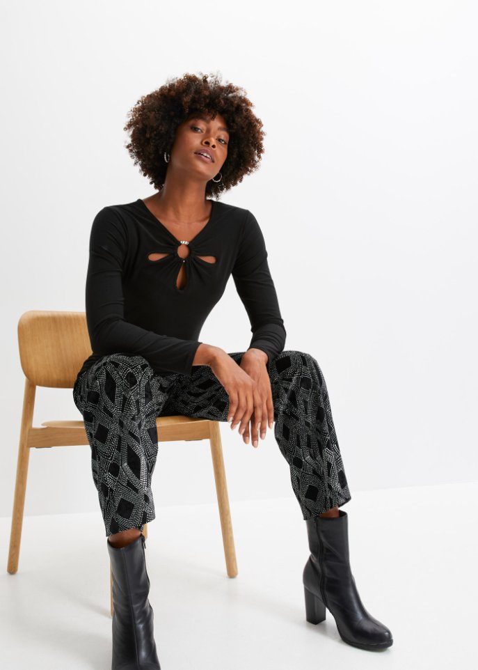 Langarmshirt mit Cut-Outs