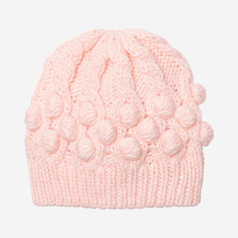 Bonnet fille tricot fantaisie rose fille Catimini