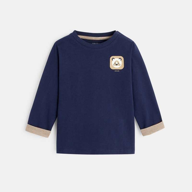 T-shirt ours bleu bébé garçon