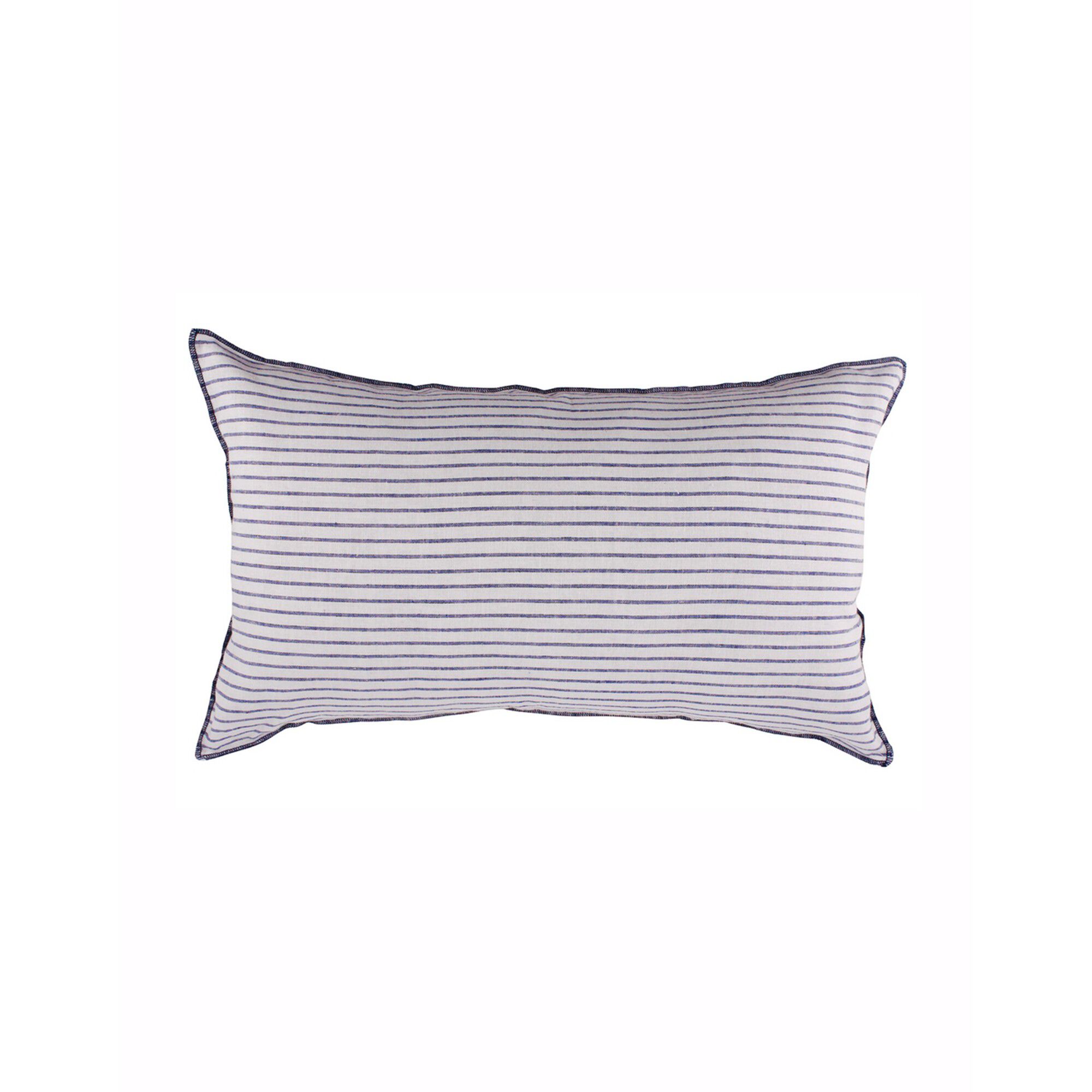 Coussin rayé rectangulaire