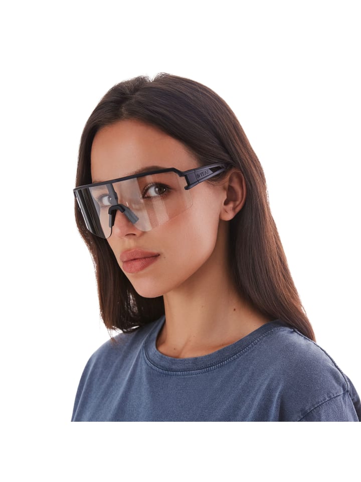 YEAZ SUNSPOT Sport-Sonnenbrille weiß/transparent in schwarz / transparent günstig kaufen onesize