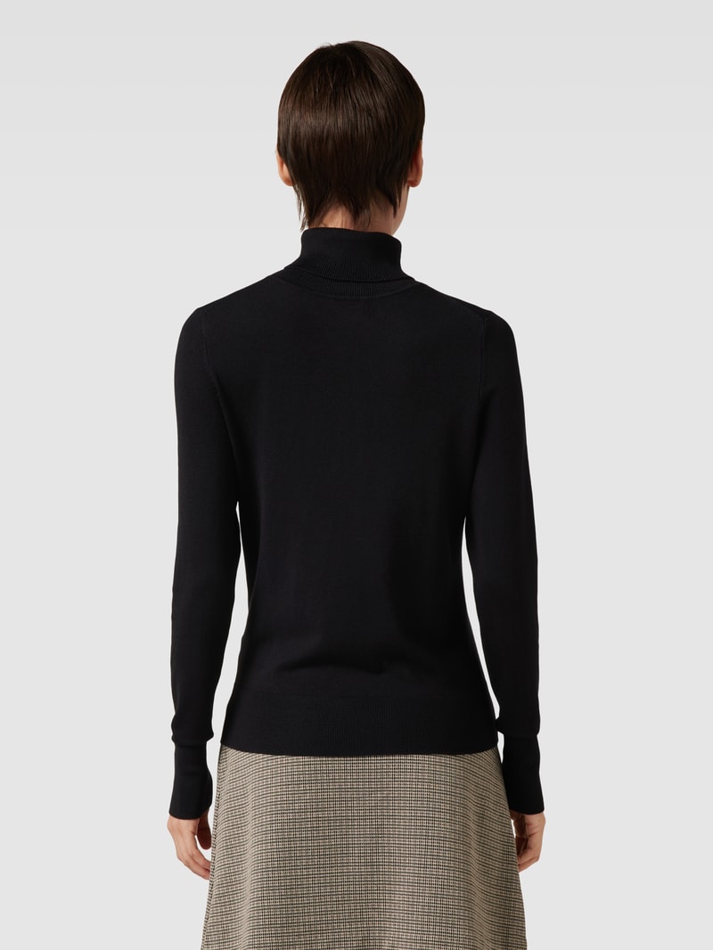 Longsleeve mit Rollkragen in schwarz