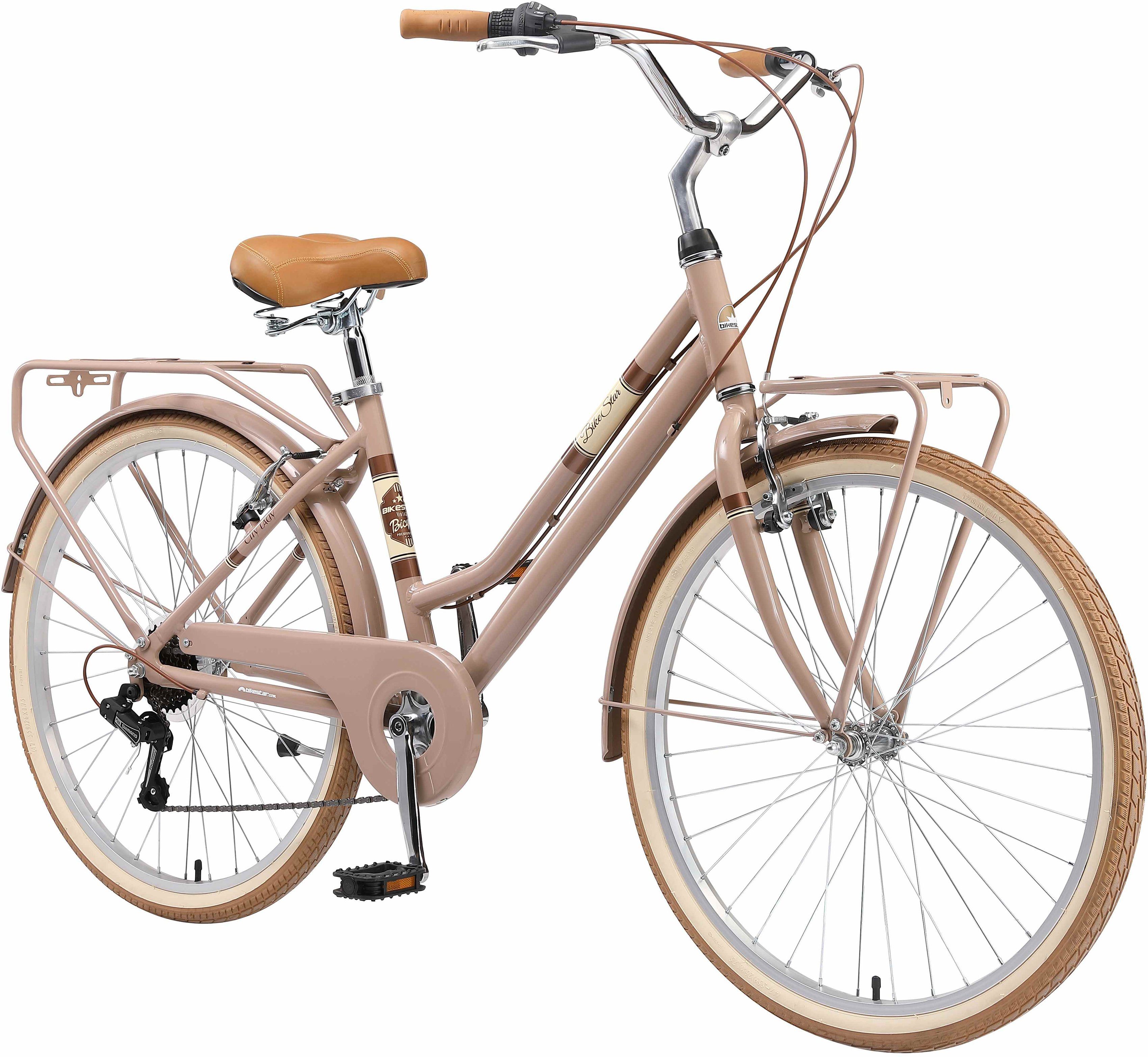 Bikestar Cityrad, 7 Gang Shimano RD-TY21 Schaltwerk, Kettenschaltung