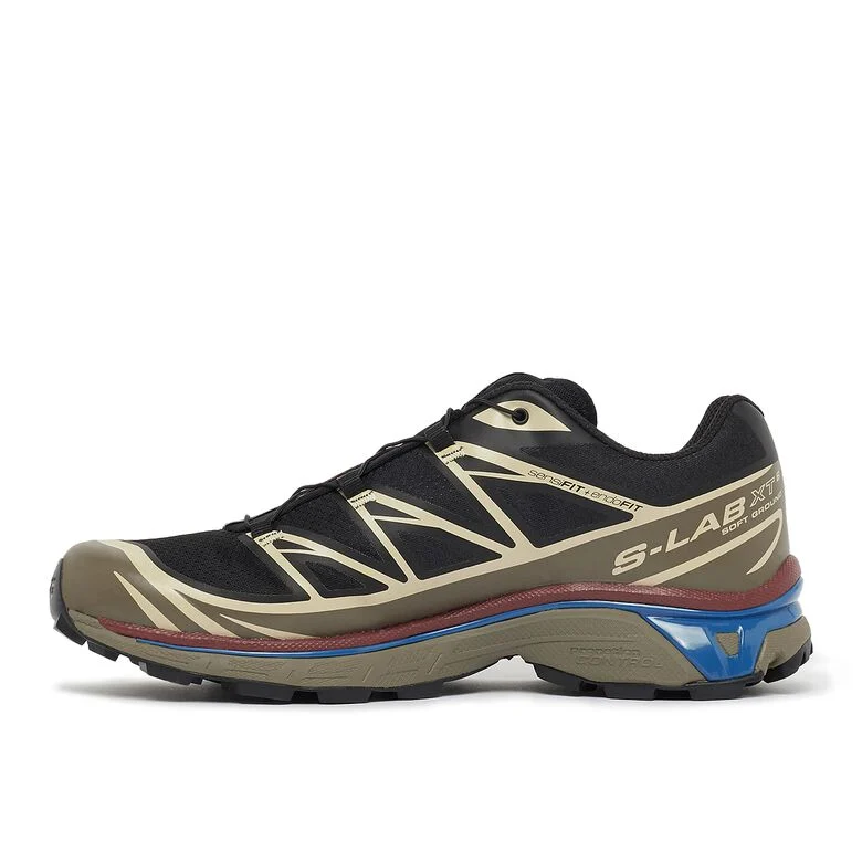 Salomon XT-6 black/falcon/cow hide