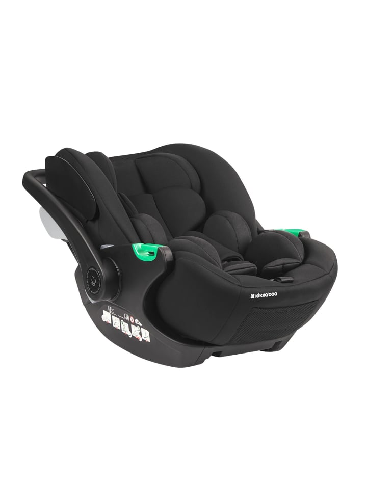 Kikkaboo Babyschale i-Trail i-Size in schwarz günstig kaufen onesize