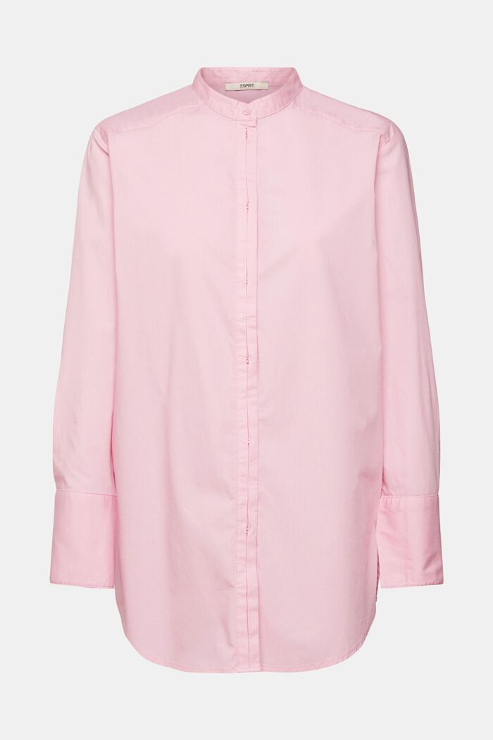Bluse mit rundem Ausschnitt, organische Baumwolle