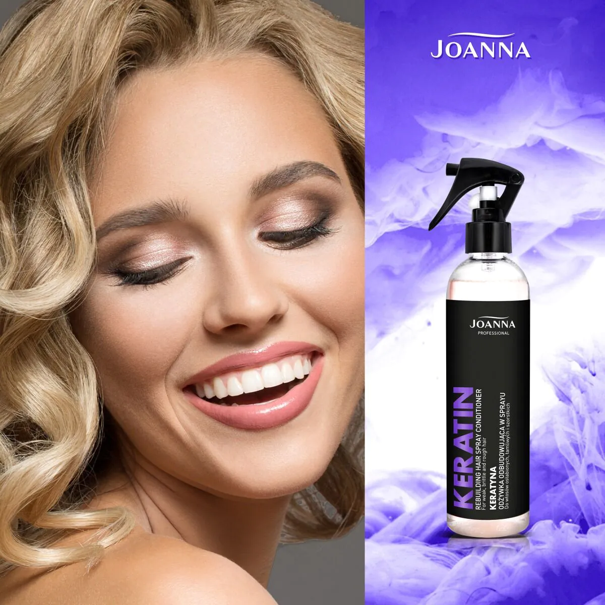 Joanna Professional keratino regeneruojamasis kondicionierius purškiamas