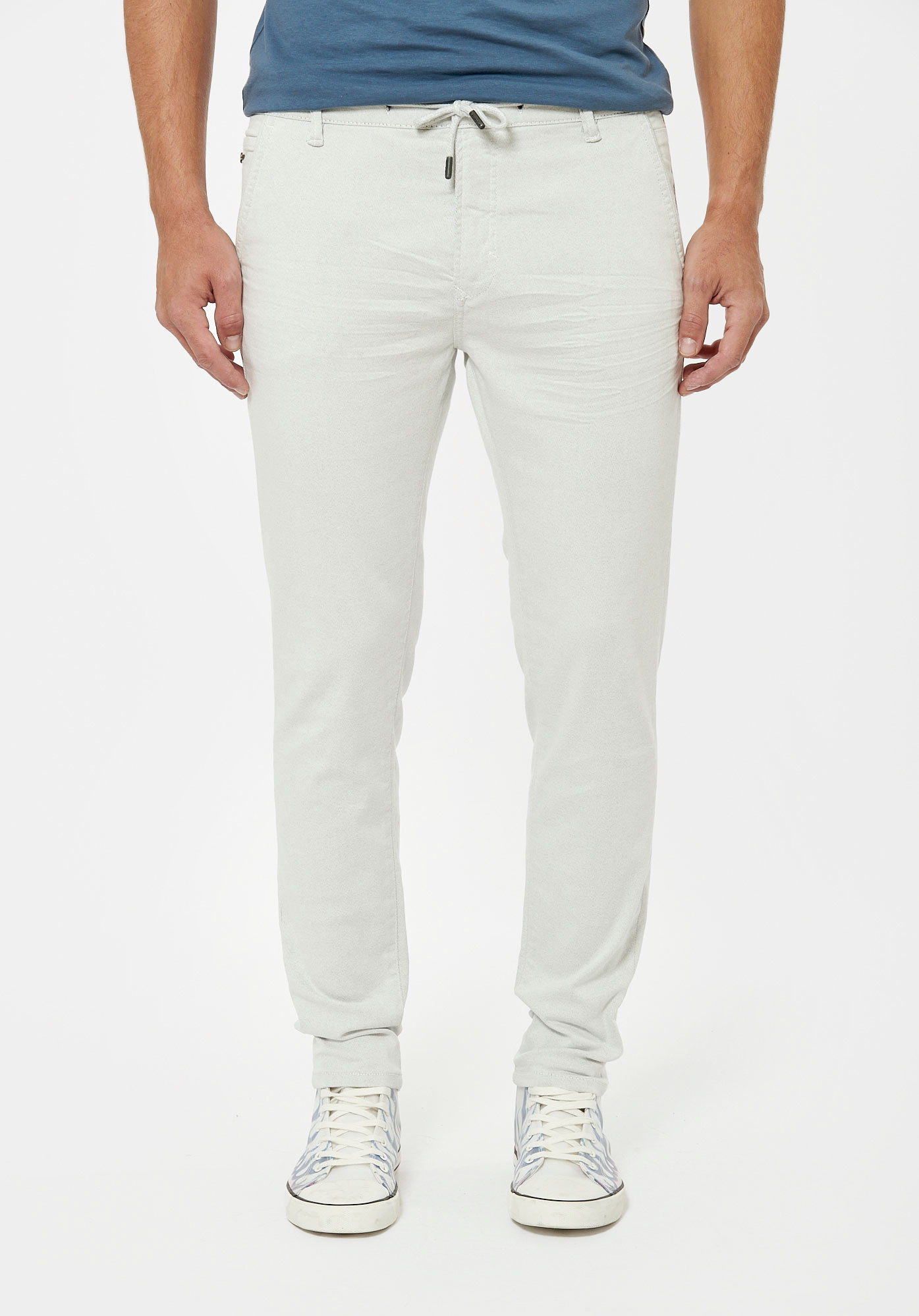 IRWIX  Pantalon slim relaxed blanc Homme