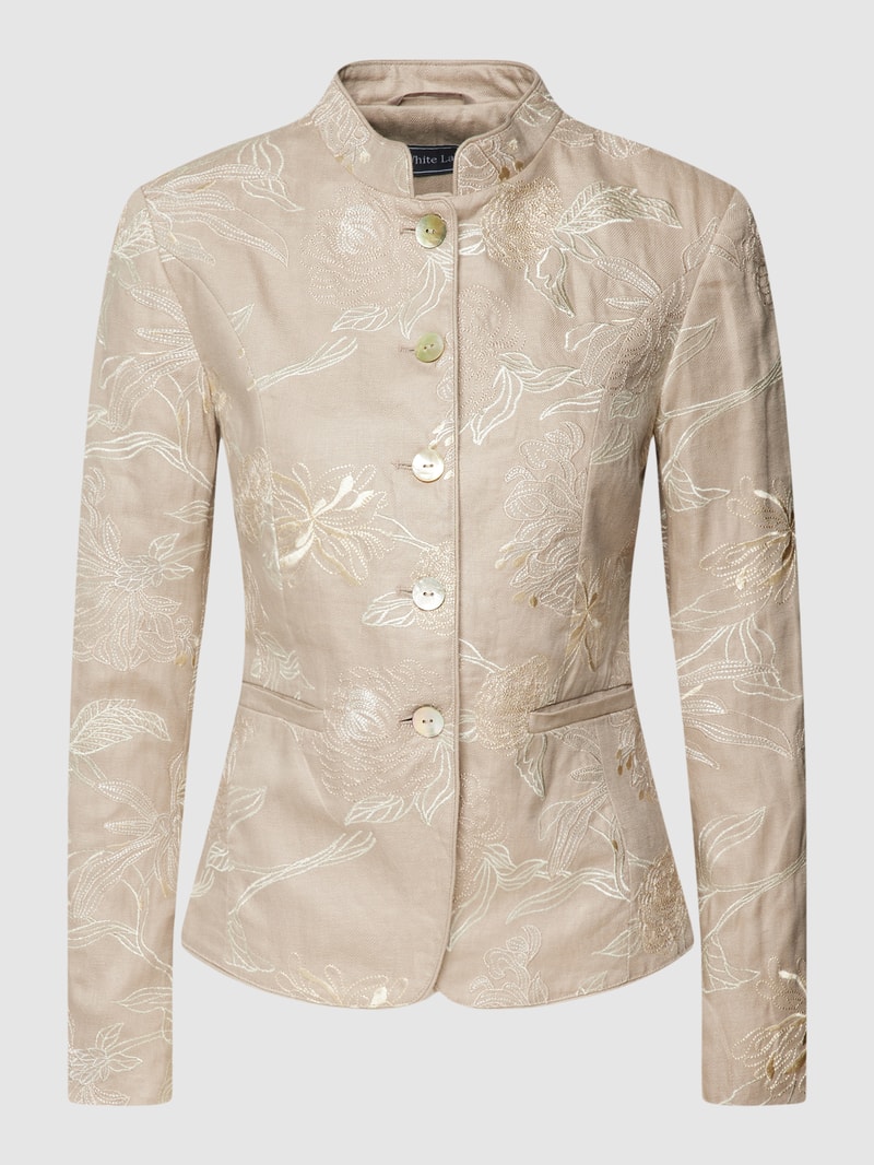 Blazer mit Allover-Muster in sand