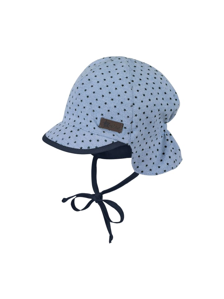 Sterntaler Schirmmütze mit Nackenschutz in himmelblau günstig kaufen