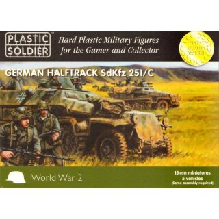 15mm WW2 German SdKfz 251 Ausf C Halftrack (5)