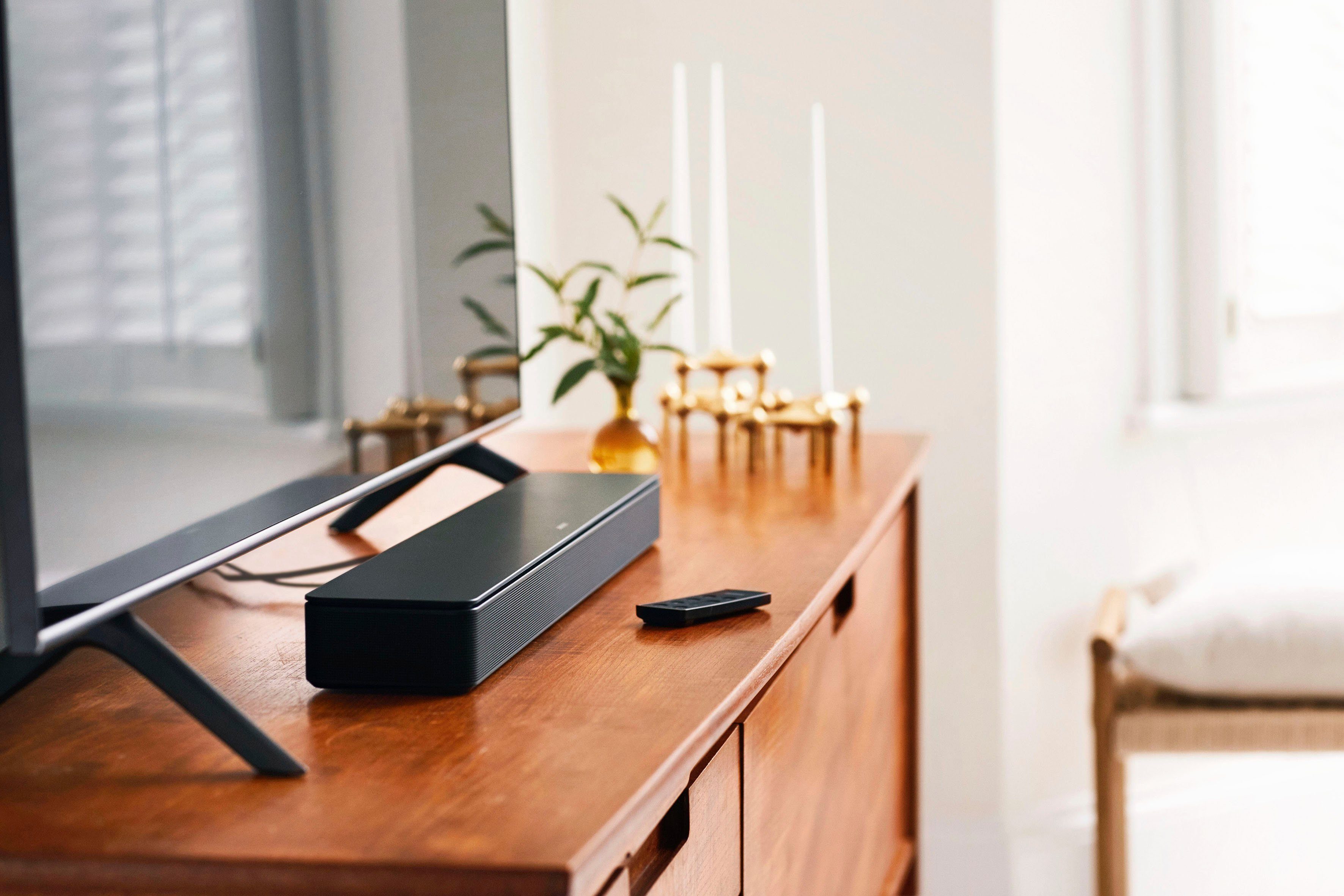 Bose Smart Soundbar 300 Soundbar (Bluetooth, WLAN, Multiroom, Alexa, Google Assistant, AirPlay2)