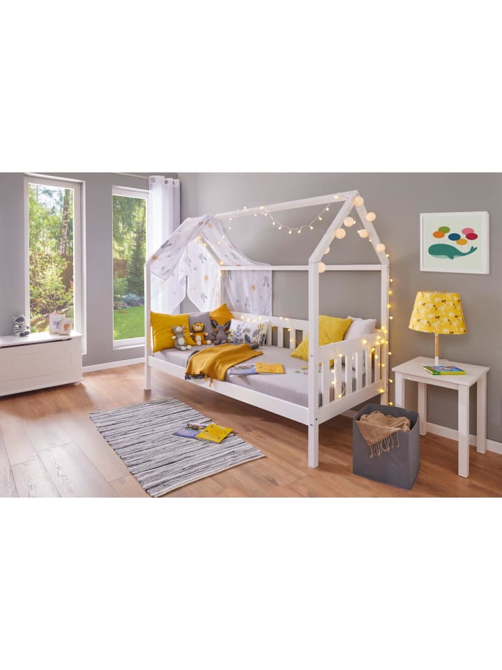 ebuy24 Bett FunkyHouse Weiß 207 x 97 cm günstig kaufen onesize