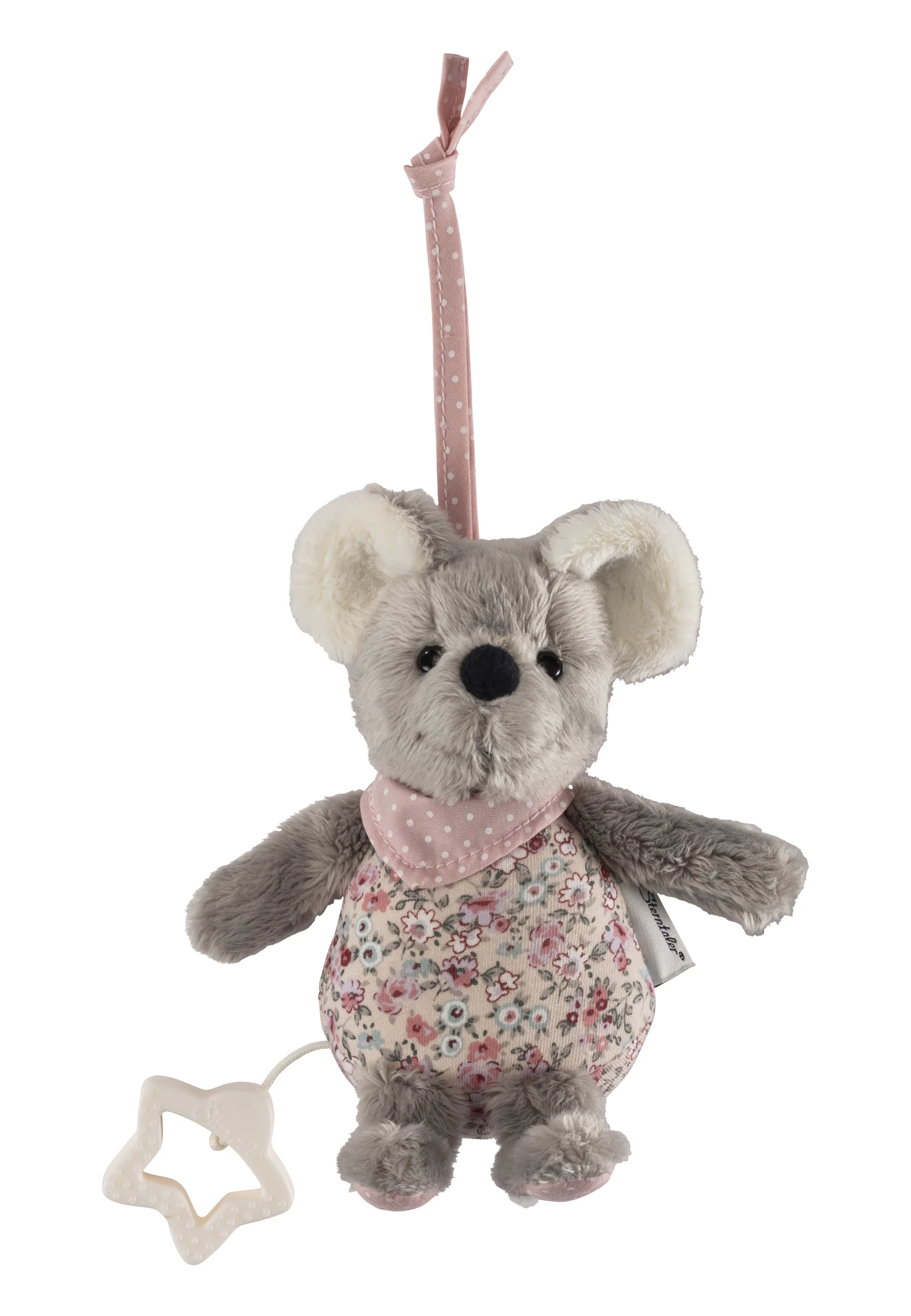 Spieluhr Maus Mabel in rosa, klein
