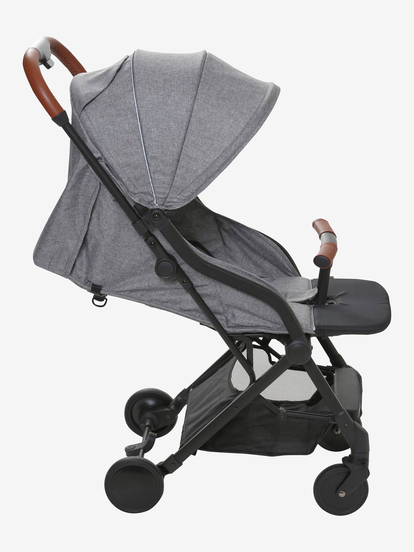 Vertbaudet City-Buggy MICROCITY - grau meliert/schwarz