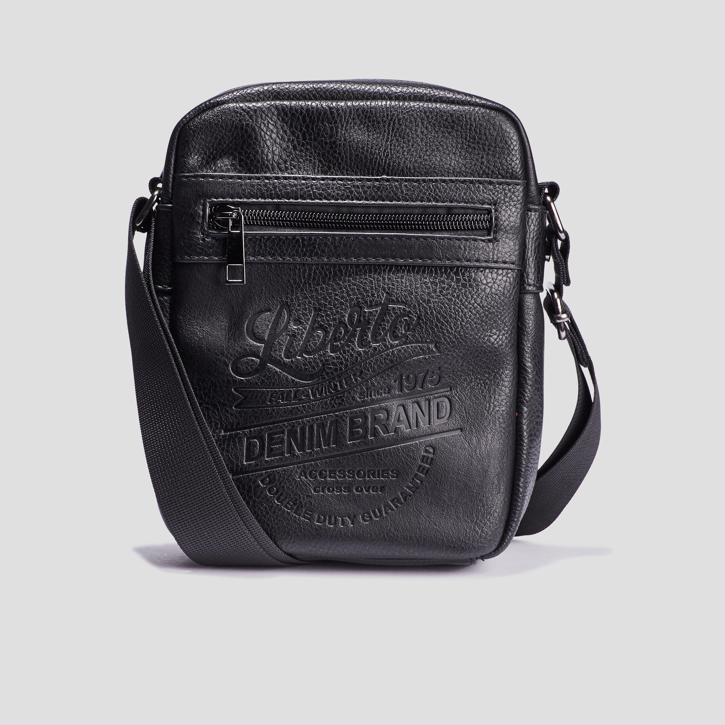Sac rectangulaire Liberto noir homme | La Halle