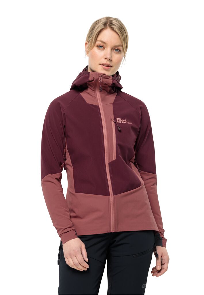 ALPSPITZE HOODY W Skitouren Softshelljacke Damen