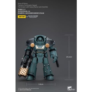 Warhammer The Horus Heresy Actionfigur 1/18 Tartaros Terminator Squad Terminator With Heavy Flamer And Chainfist 12 cm