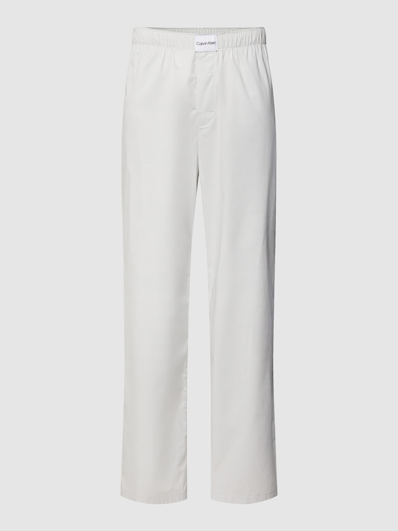 Pyjama-Hose mit elastischem Bund in hellgrau