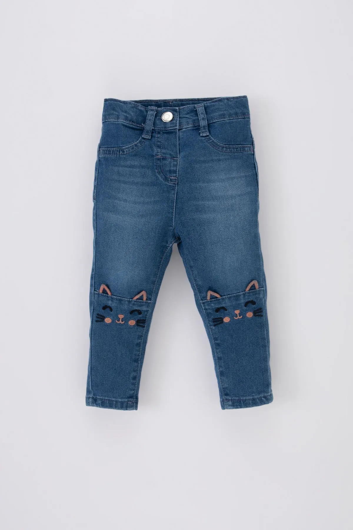 DeFacto  Baby-Mädchen 3D Jeanshose mit geradem Bein B0064a523wn