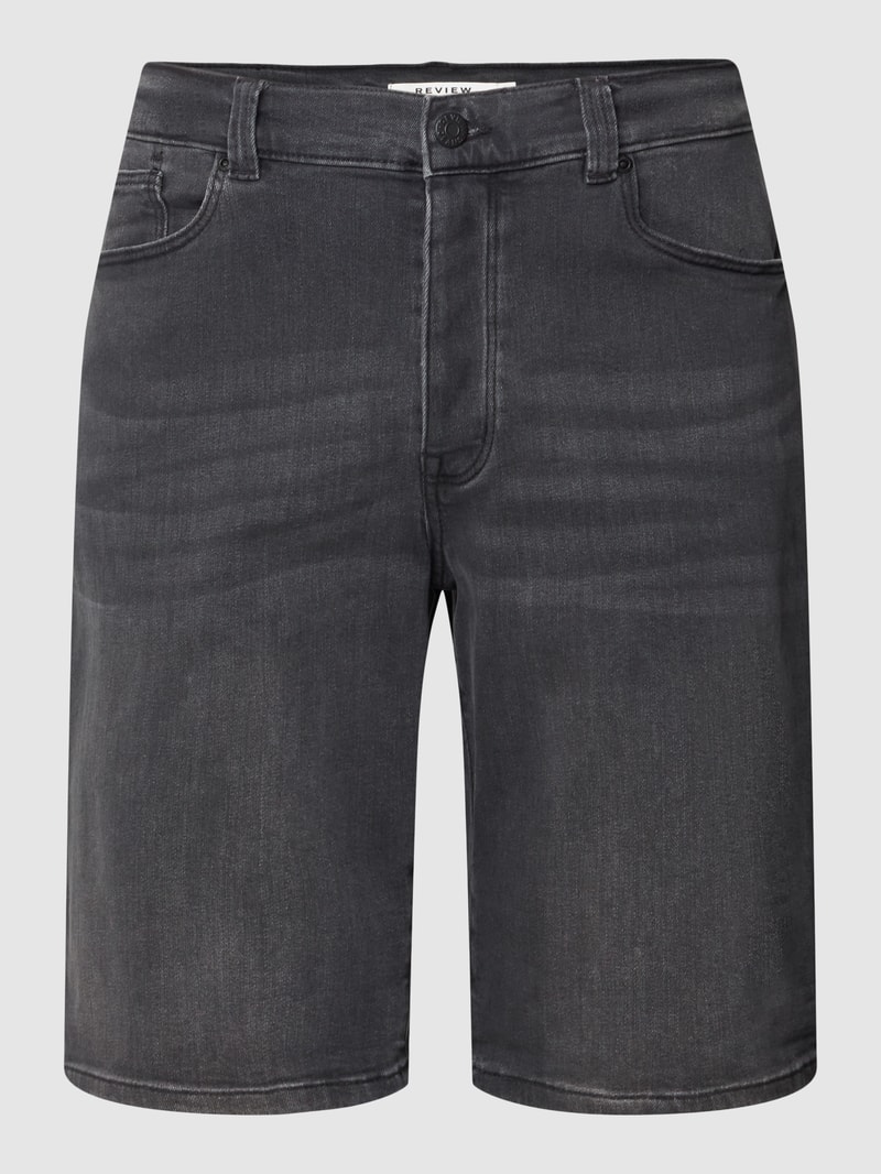 Jeansshorts im 5-Pocket-Design in anthrazit