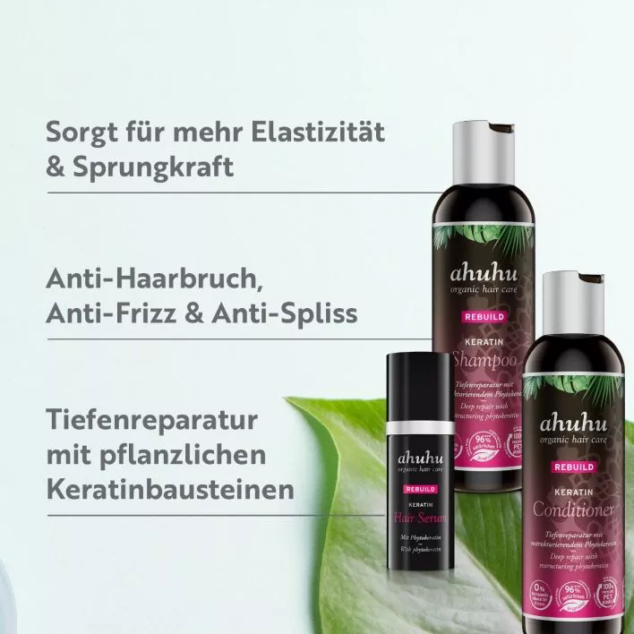 REBUILD Keratin Aufbau-Pflege für strapaziertes Haar 3-teilig