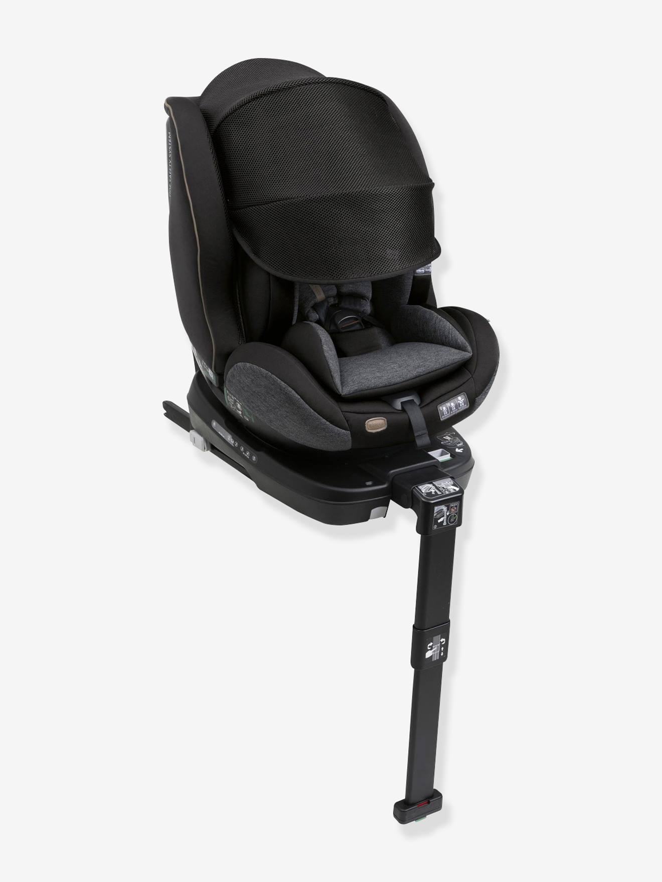 Chicco Kindersitz Seat3Fit i-Size Air Melange CHICCO, 40-125 cm, Gr. 0+/1/2 - graublau