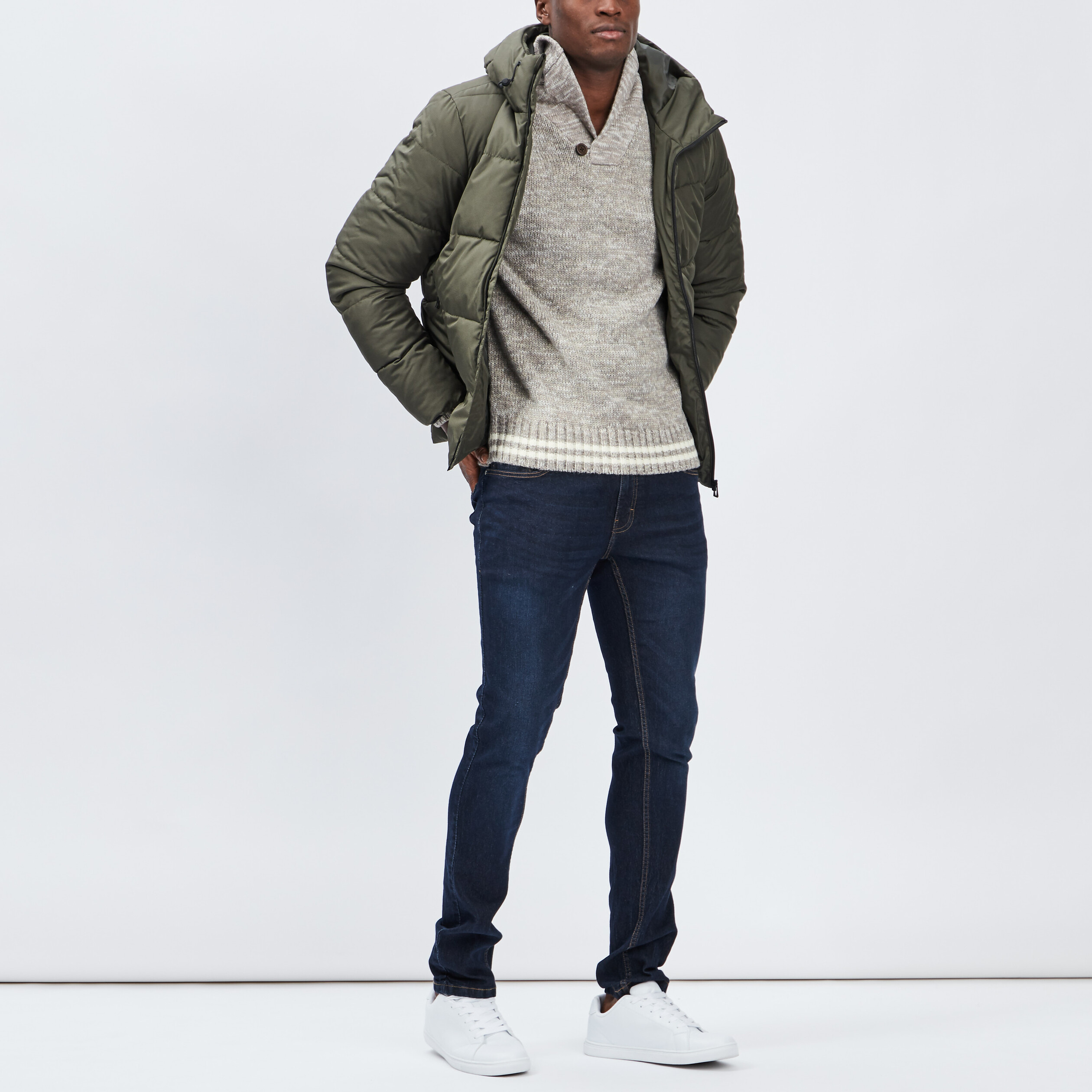 Jeans coupe skinny denim brut homme | La Halle