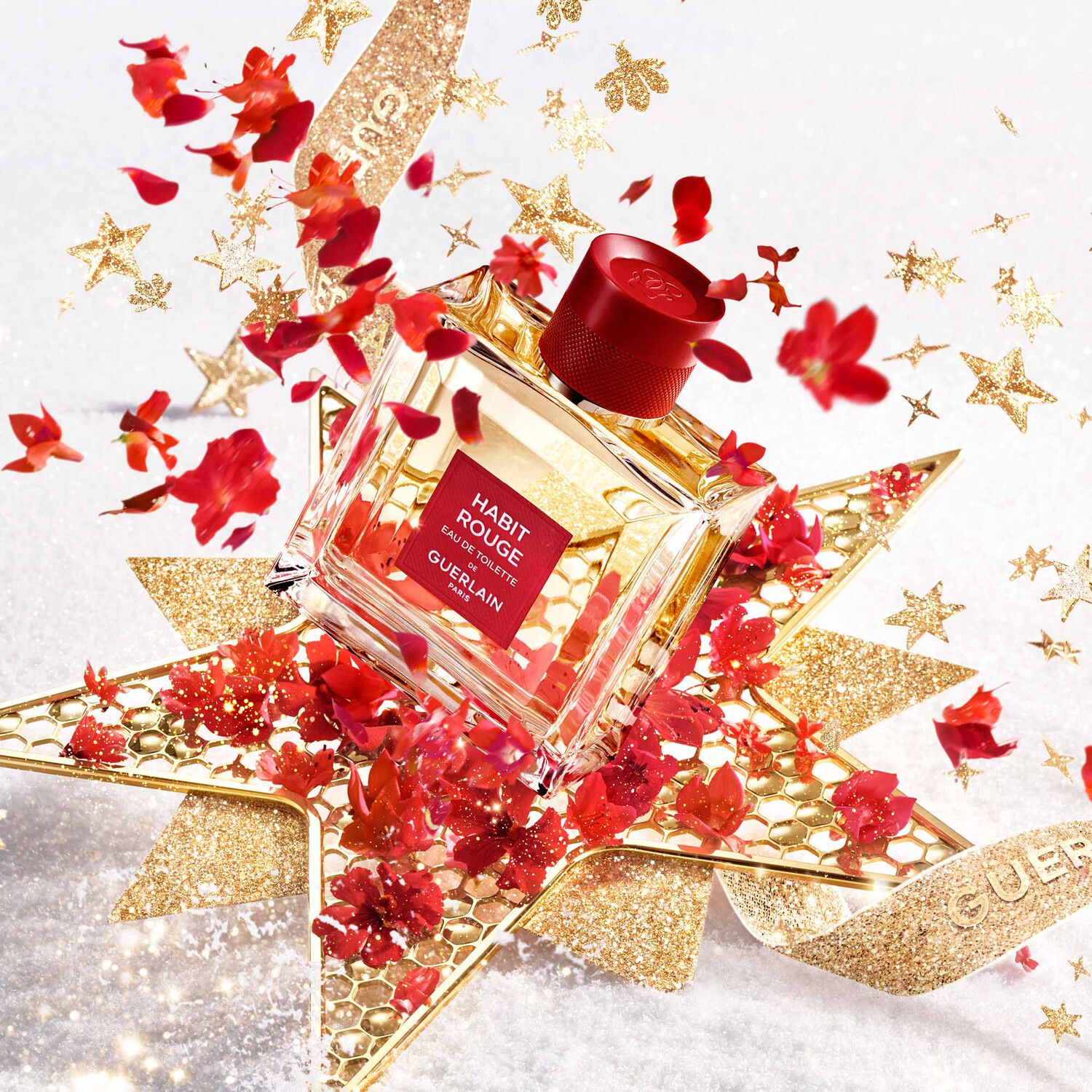 Guerlain Habit Rouge Coffret Eau de Toilette 100 ml & Vaporisateur 10 ml & Gel Douche 75 ml