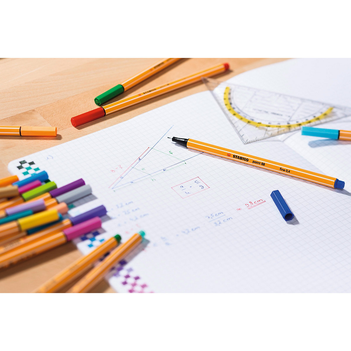 Fineliner point 88, 30 Farben im Rolletui