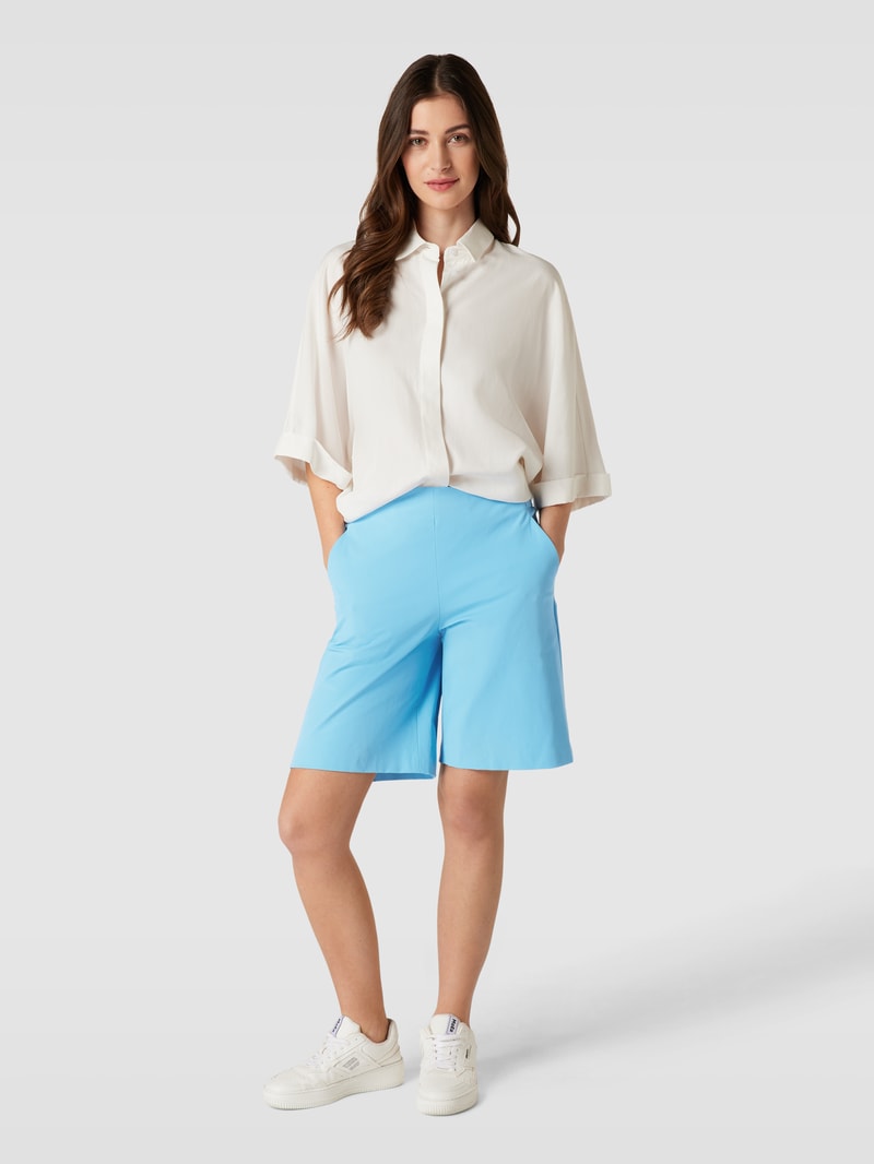 Shorts mit Eingrifftaschen Modell 'Iska' in marineblau