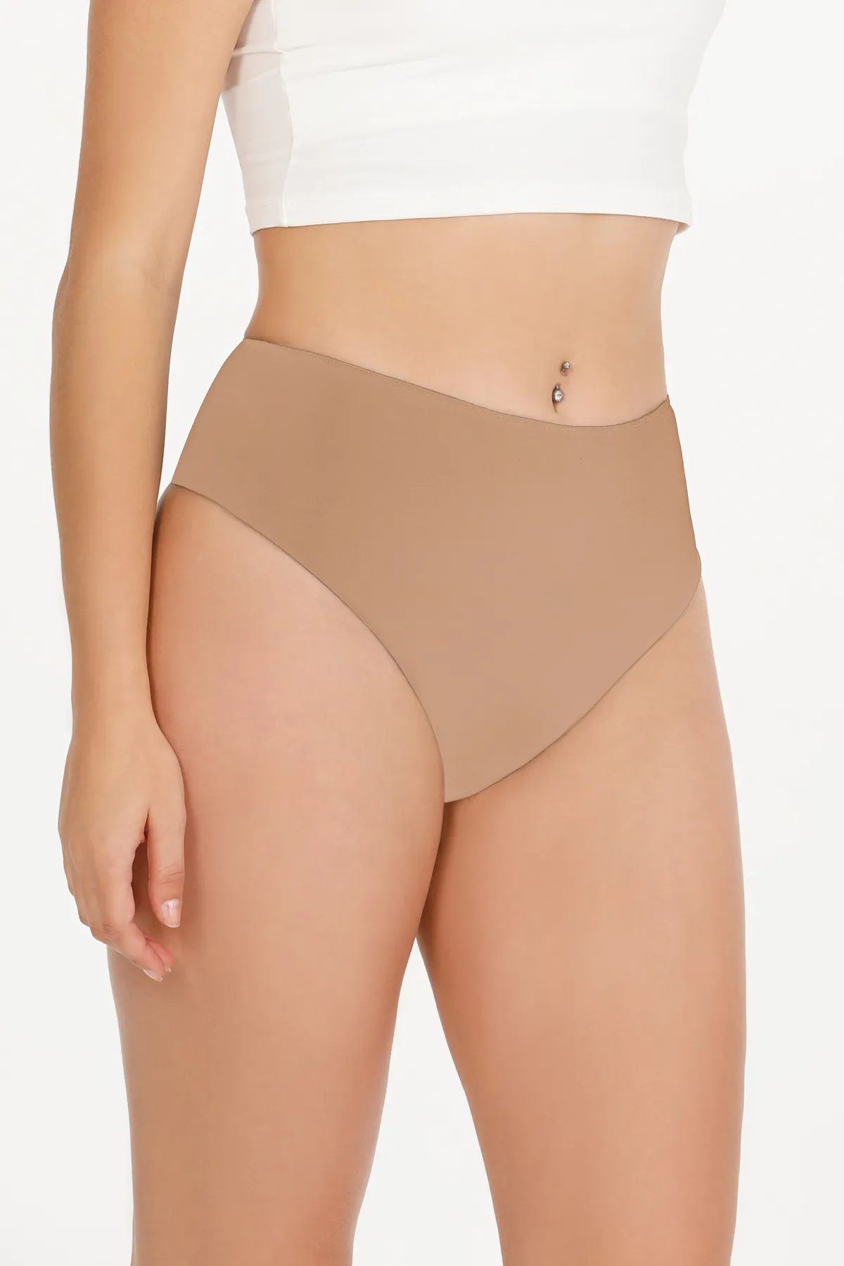 Sensu  Lasergeschnittener Damen-Tanga mit hoher Taille, 3er-Set KTS5002