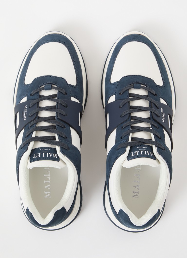 Mallet Marquess leather sneaker with nubuck details