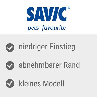 Savic Katzentoilette Iriz mit Rand - 42 cm