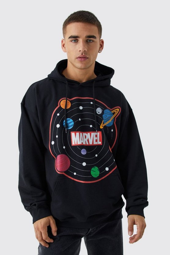 Oversize Hoodie mit lizenziertem Marvel-Print