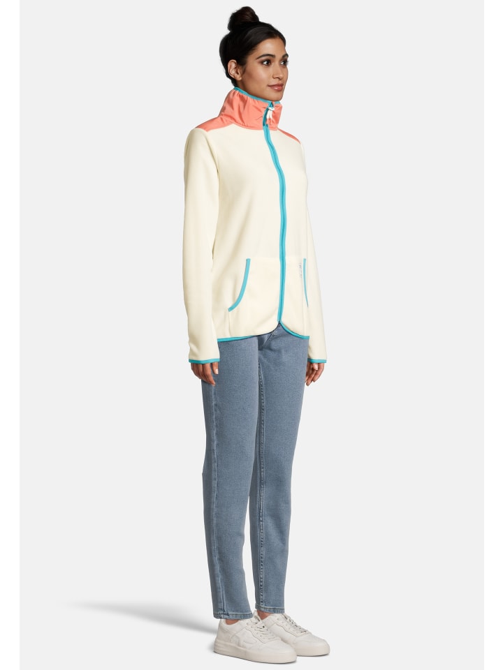 Salzhaut Fleecejacke KLÓÓWERBLAD in Beige Coral günstig kaufen