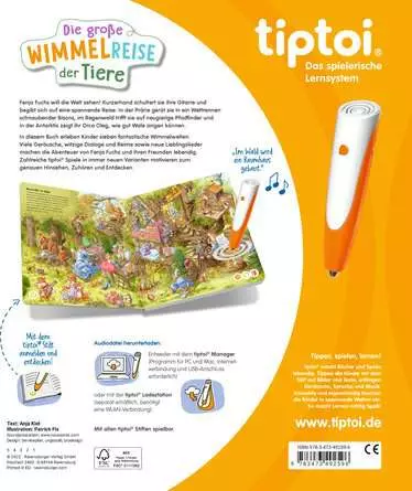 tiptoi® Die große Wimmelreise der Tiere