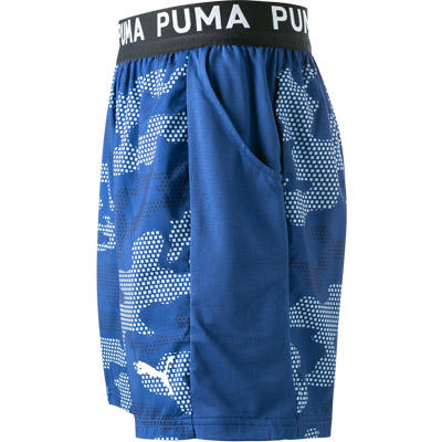 PUMA, Shorts, Mikrofaser DRYCELL, blau