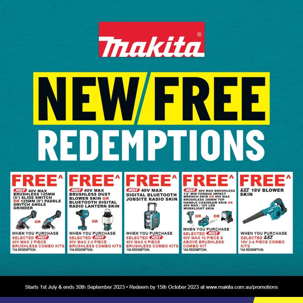 MAKITA 18V Brushless 3 Piece 2 x 5.0Ah Combo Kit DLX3123TX1