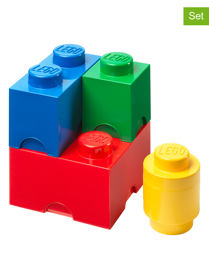 LEGO 4tlg. Set: Aufbewahrungsboxen 
