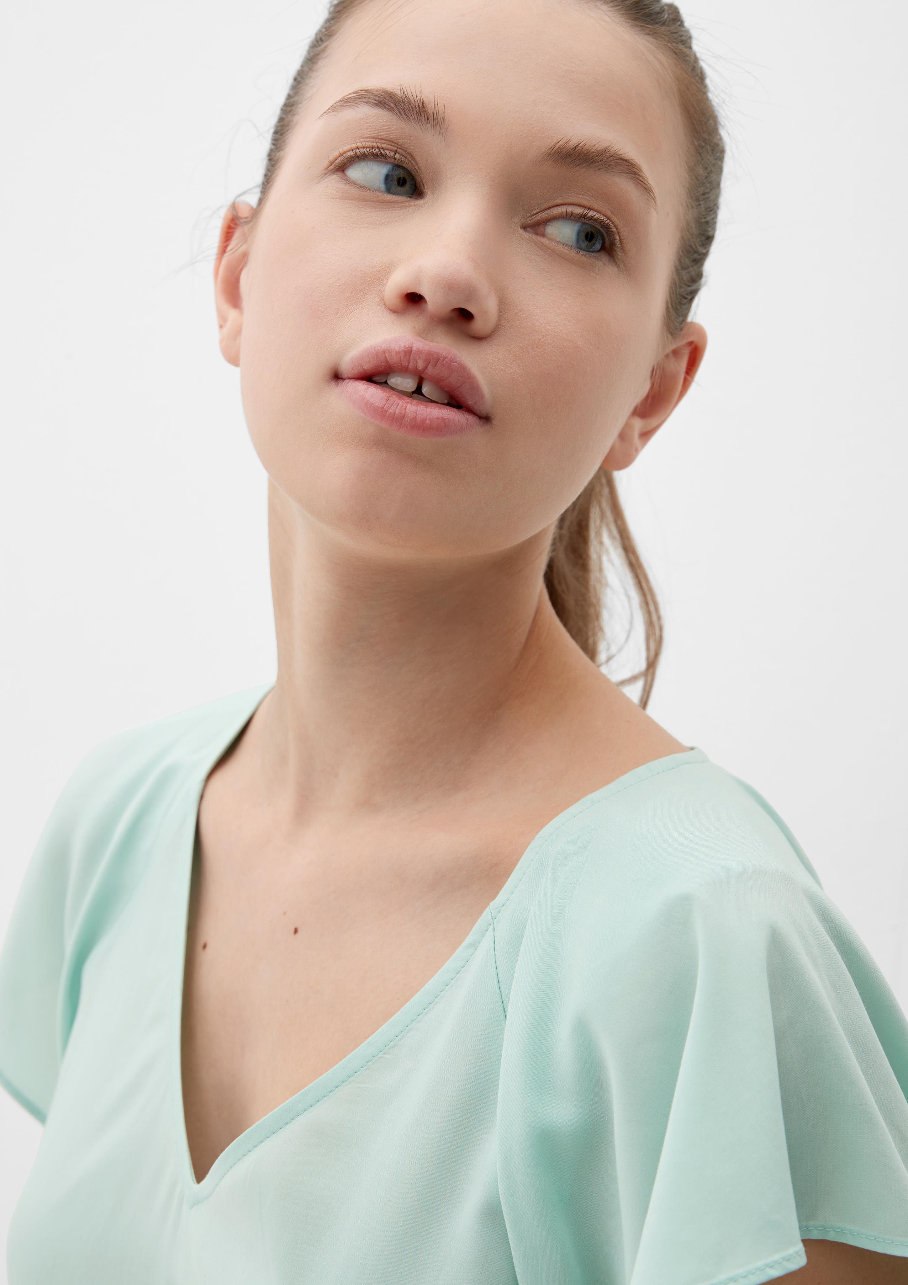 Viskosebluse mit V-Ausschnitt  2132616-6092